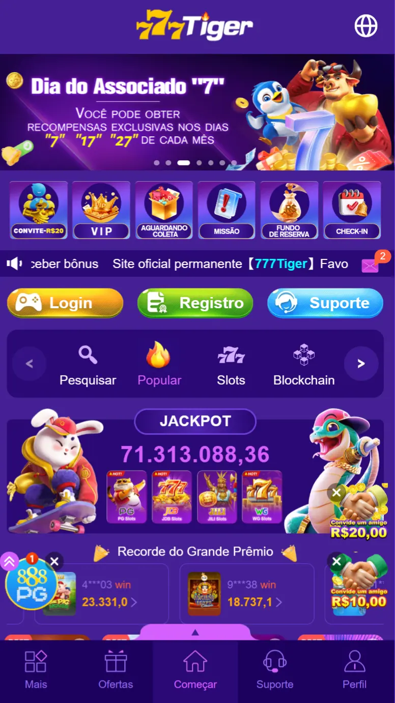 777tiger Especial Brasil cassino digital VIP Ganhe Giros